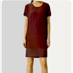 AllSaints Shift Dress in Burgundy size Small NWT
